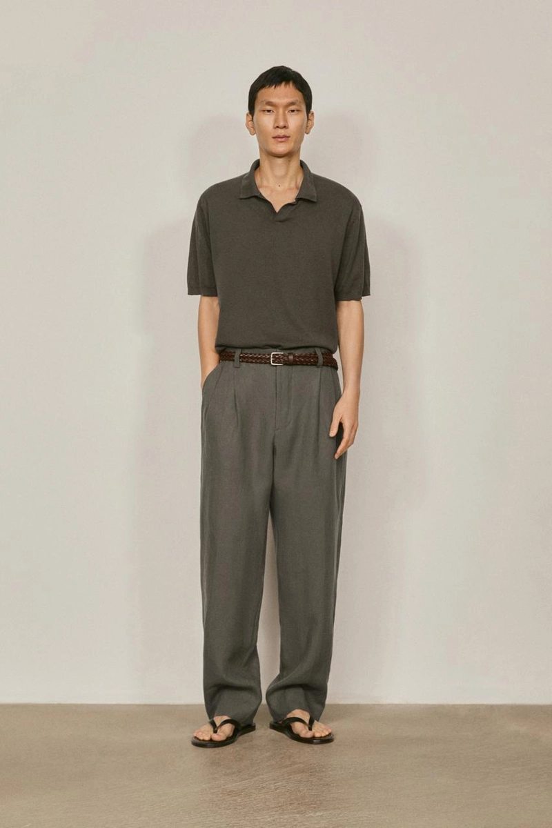 Поло-свитер из хлопка и льна - лимитированная коллекция