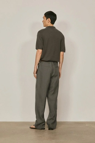 Поло-свитер из хлопка и льна - лимитированная коллекция- Заказать в России