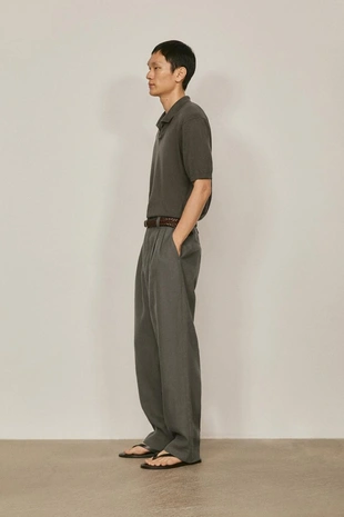 Поло-свитер из хлопка и льна - лимитированная коллекция- Заказать в России