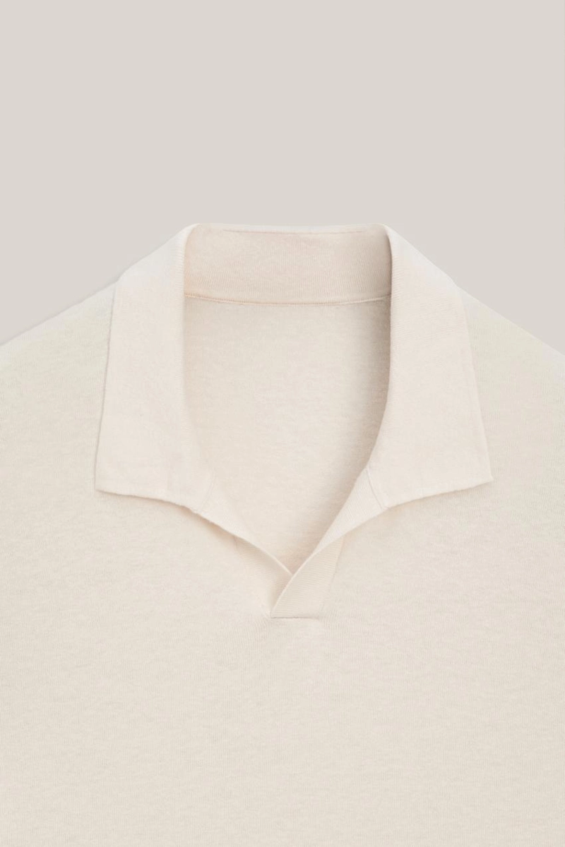 Поло-свитер из хлопка и льна - limited edition