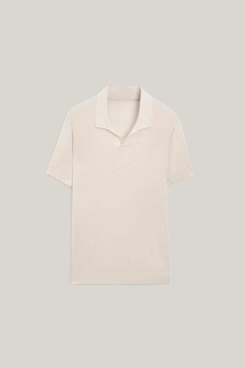 Поло-свитер из хлопка и льна - limited edition