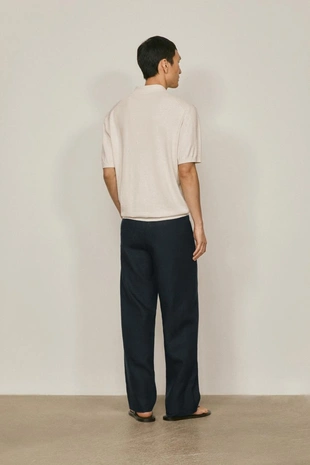 Поло-свитер из хлопка и льна - limited edition- Заказать в России