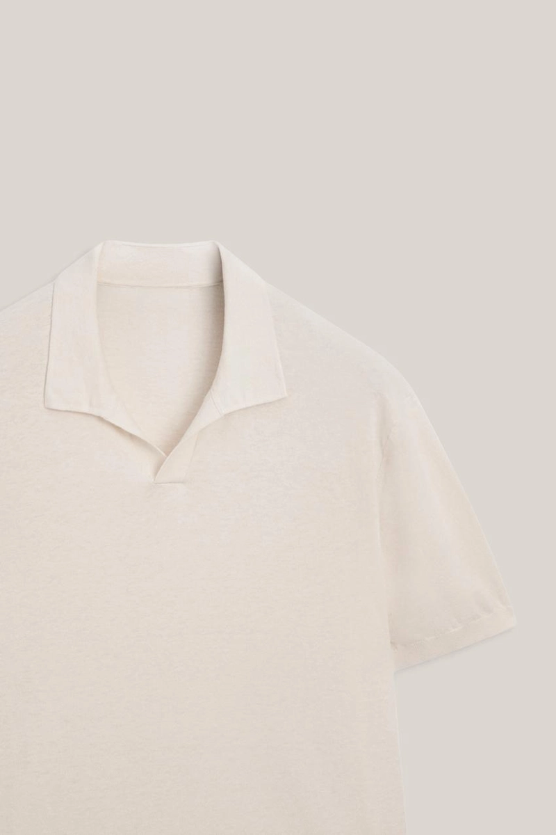 Поло-свитер из хлопка и льна - limited edition