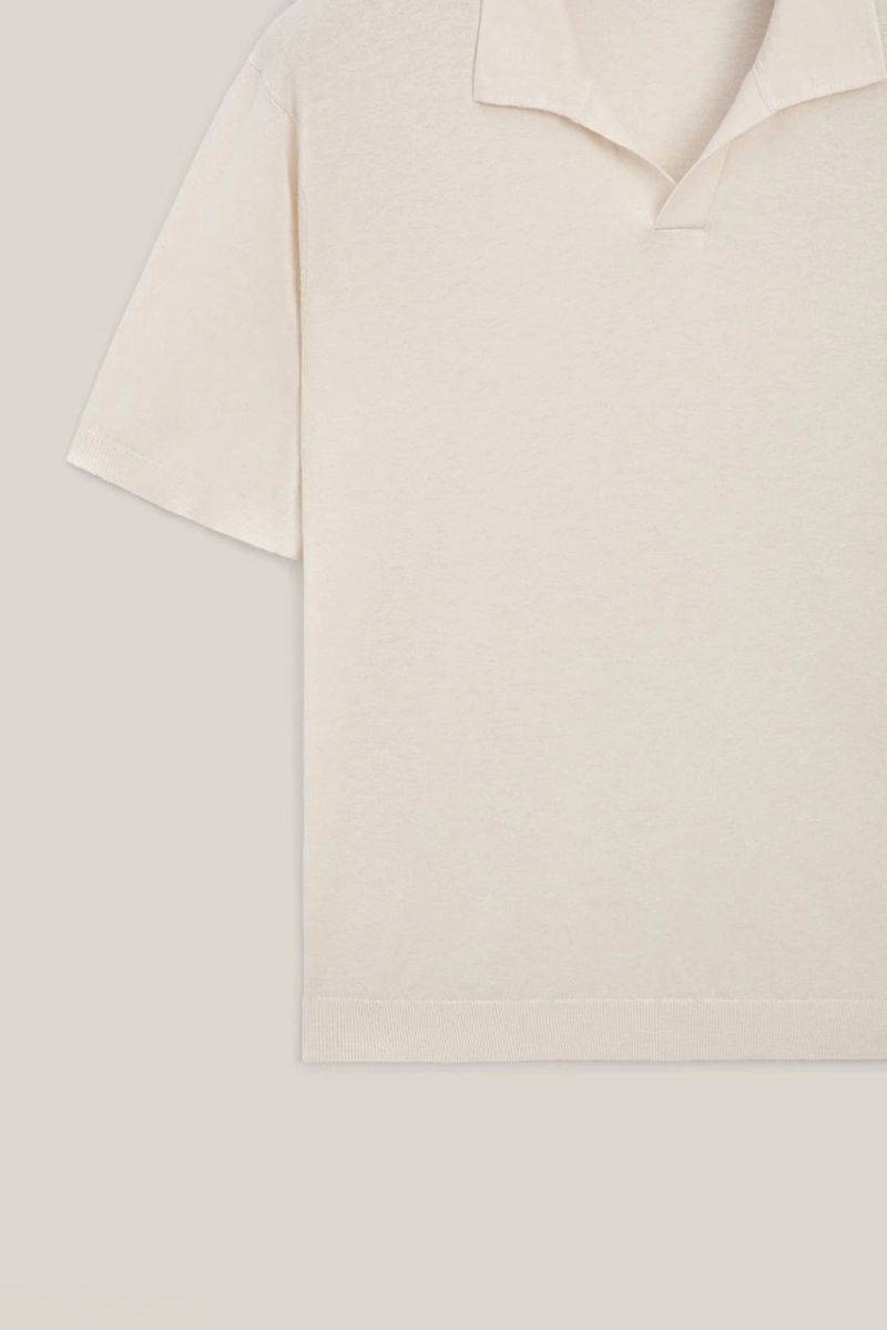 Поло-свитер из хлопка и льна - limited edition
