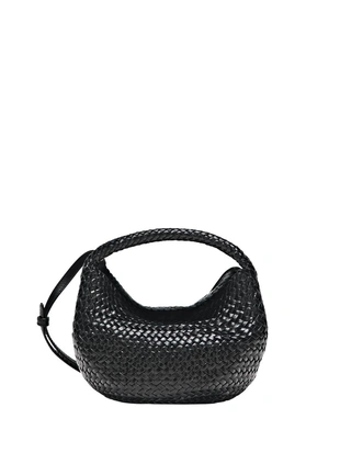 Мини-сумка из плетеной кожи нубука- Заказать в России