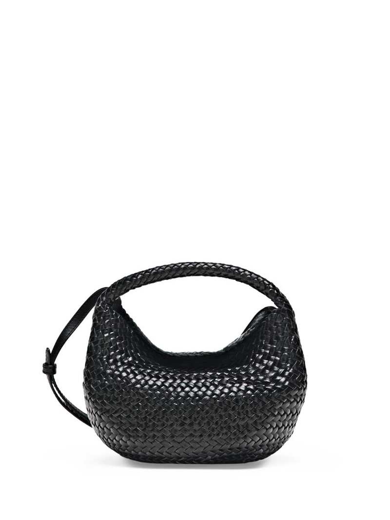 Мини-сумка из плетеной кожи нубука