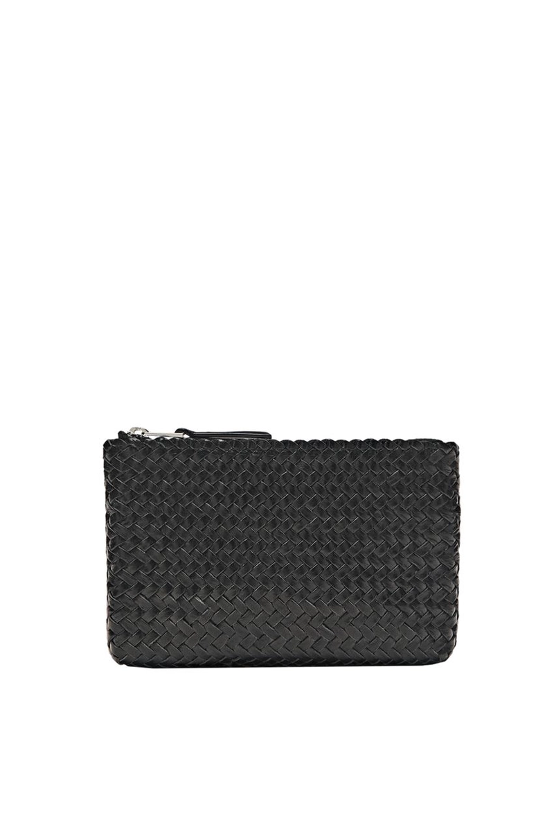 Сумочка-клатч из плетеной кожи наппа