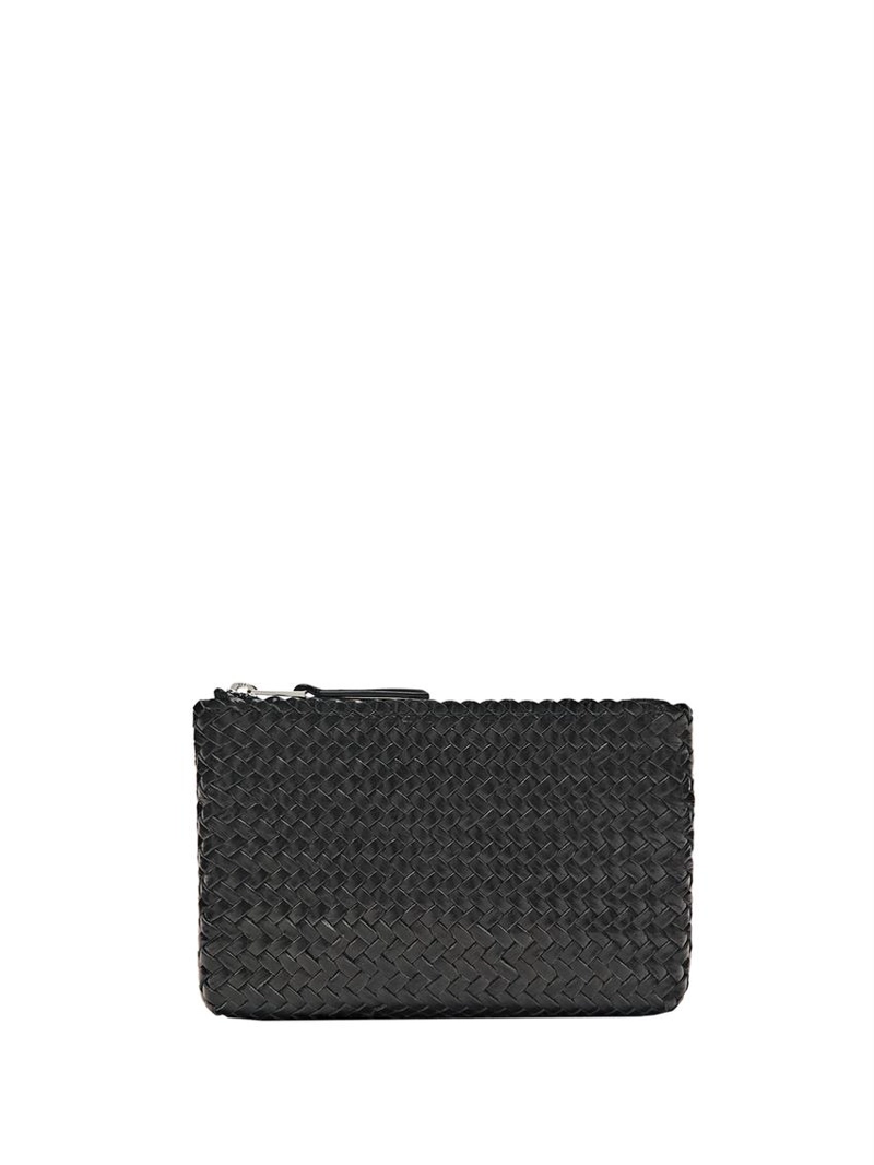 Сумочка-клатч из плетеной кожи наппа