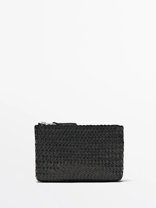 Сумочка-клатч из плетеной кожи наппа- Заказать в России