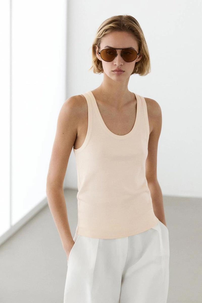 Майка без рукавов из 100% хлопка