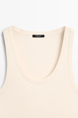 Майка без рукавов из 100% хлопка- Заказать в России