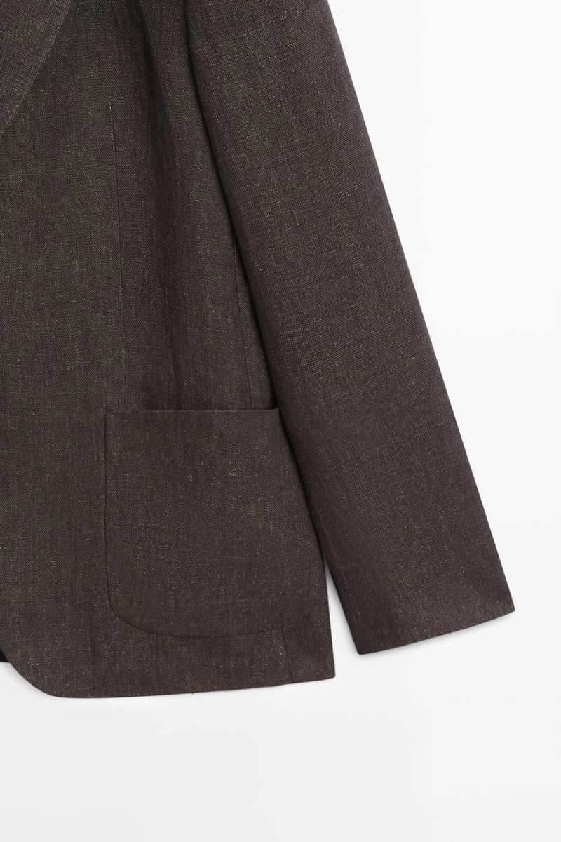 Пиджак из меланжевого льна 100%