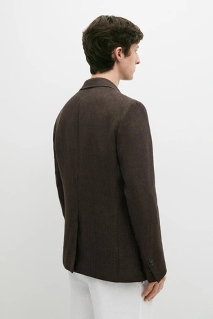 Пиджак из меланжевого льна 100%- Заказать в России