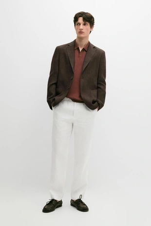 Пиджак из меланжевого льна 100%- Заказать в России