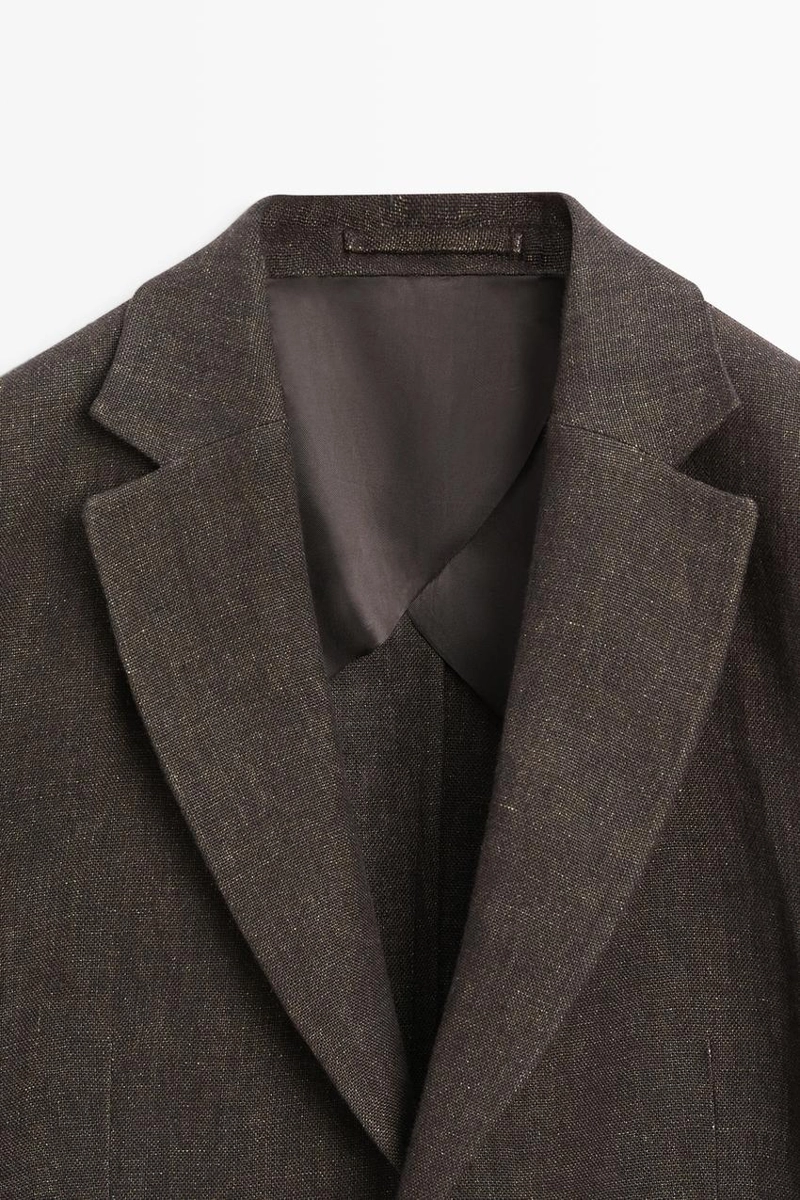 Пиджак из меланжевого льна 100%