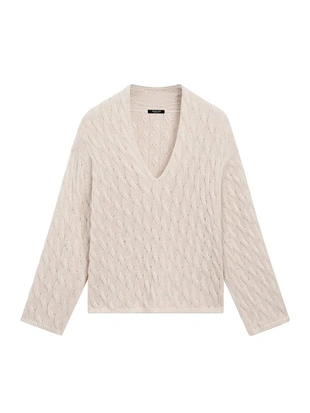 Свитер из хлопково-вискозной смеси с деталями узлов- Заказать в России