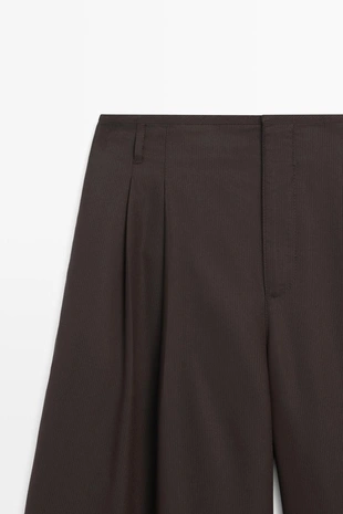 Длинные бермуды с полосатым деталем- Заказать в России