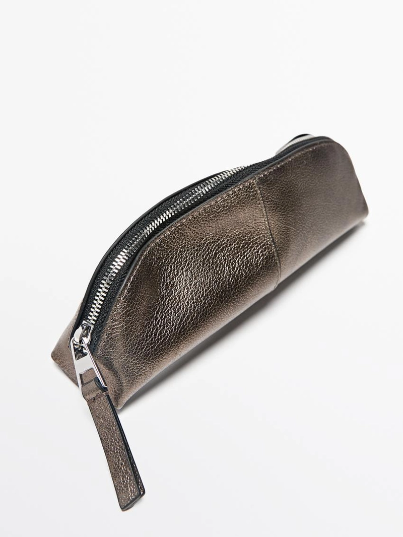 Кожаный пенал из наппы