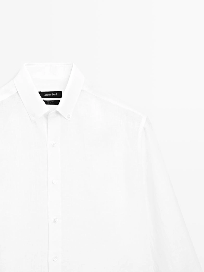 Рубашка свободного кроя из 100% льна