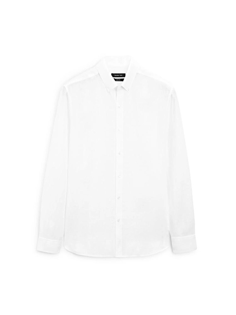 Рубашка свободного кроя из 100% льна