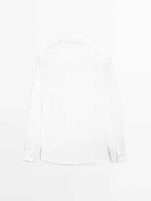 Рубашка свободного кроя из 100% льна- Заказать в России