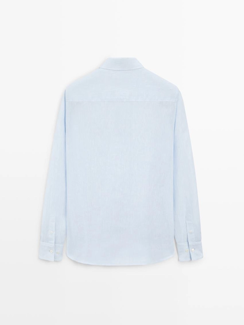 Рубашка с регулярной посадкой из 100% льна
