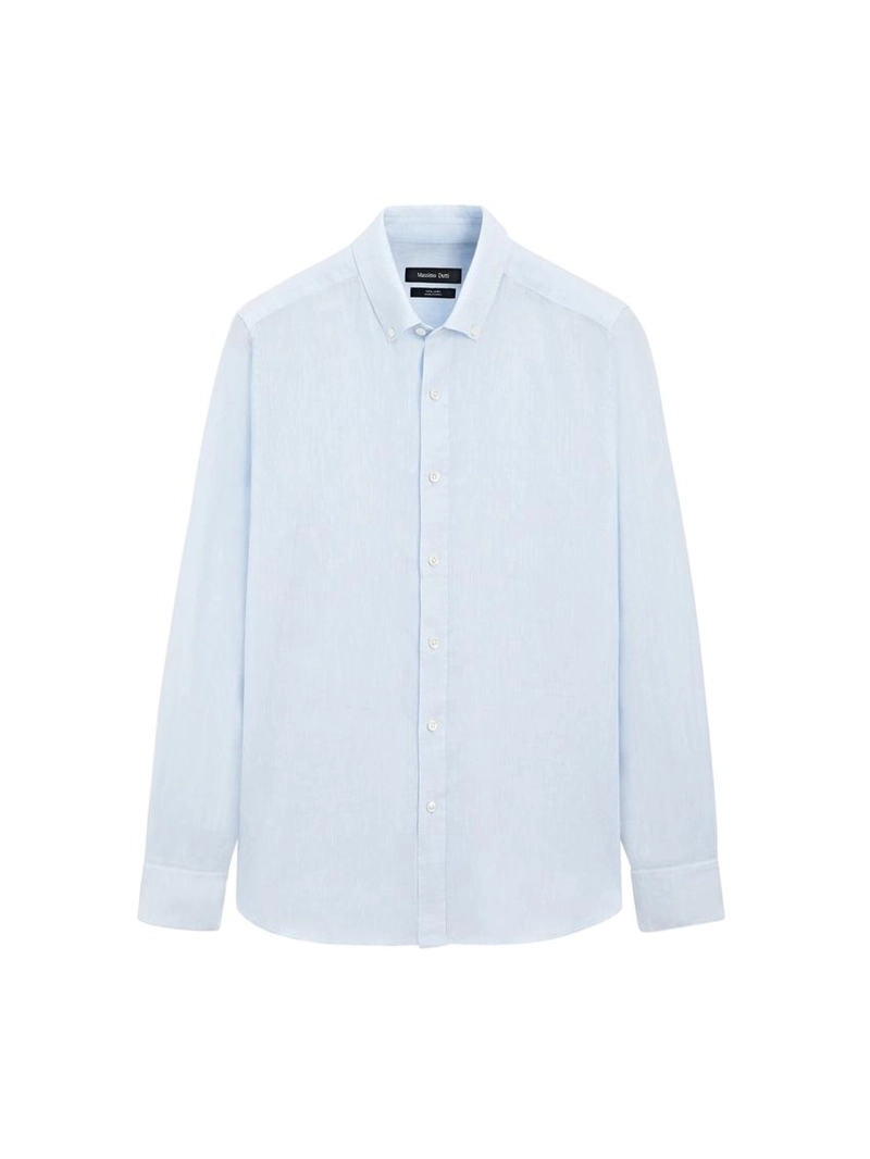 Рубашка с регулярной посадкой из 100% льна