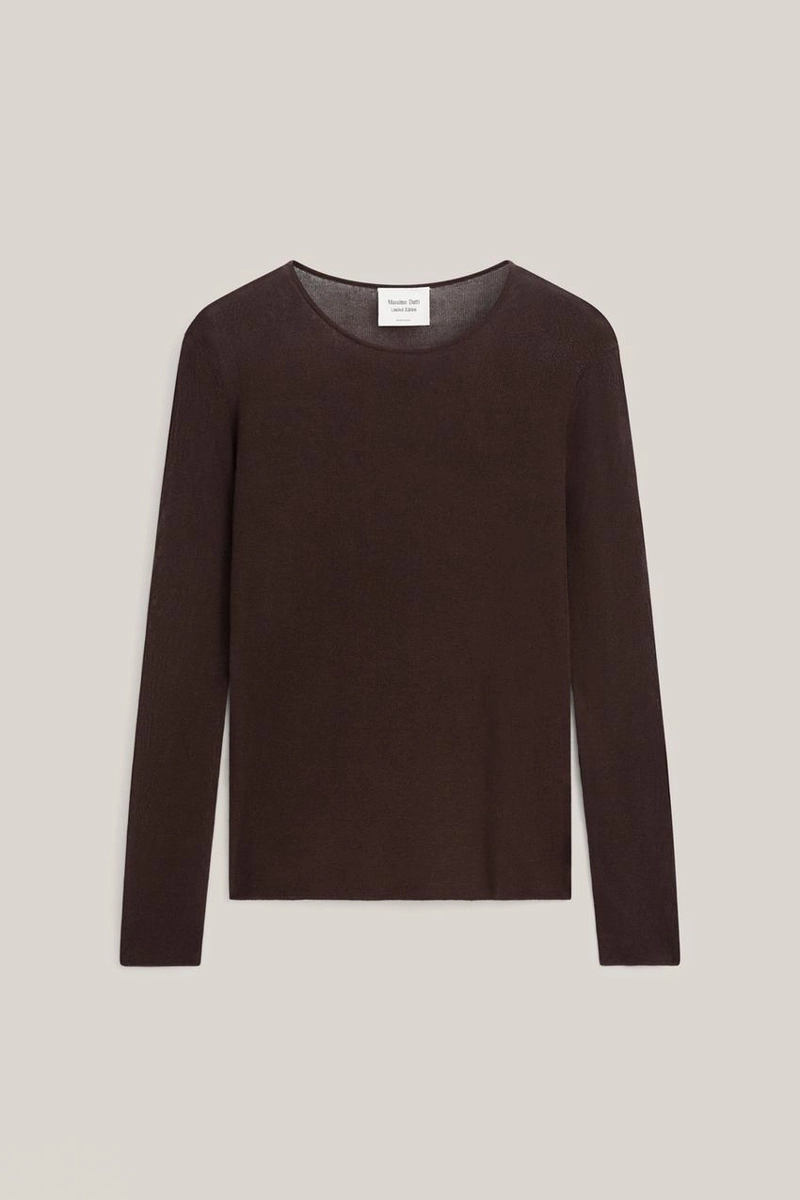 Прозрачный топ из шелково-шерстяной смеси - лимитированная коллекция