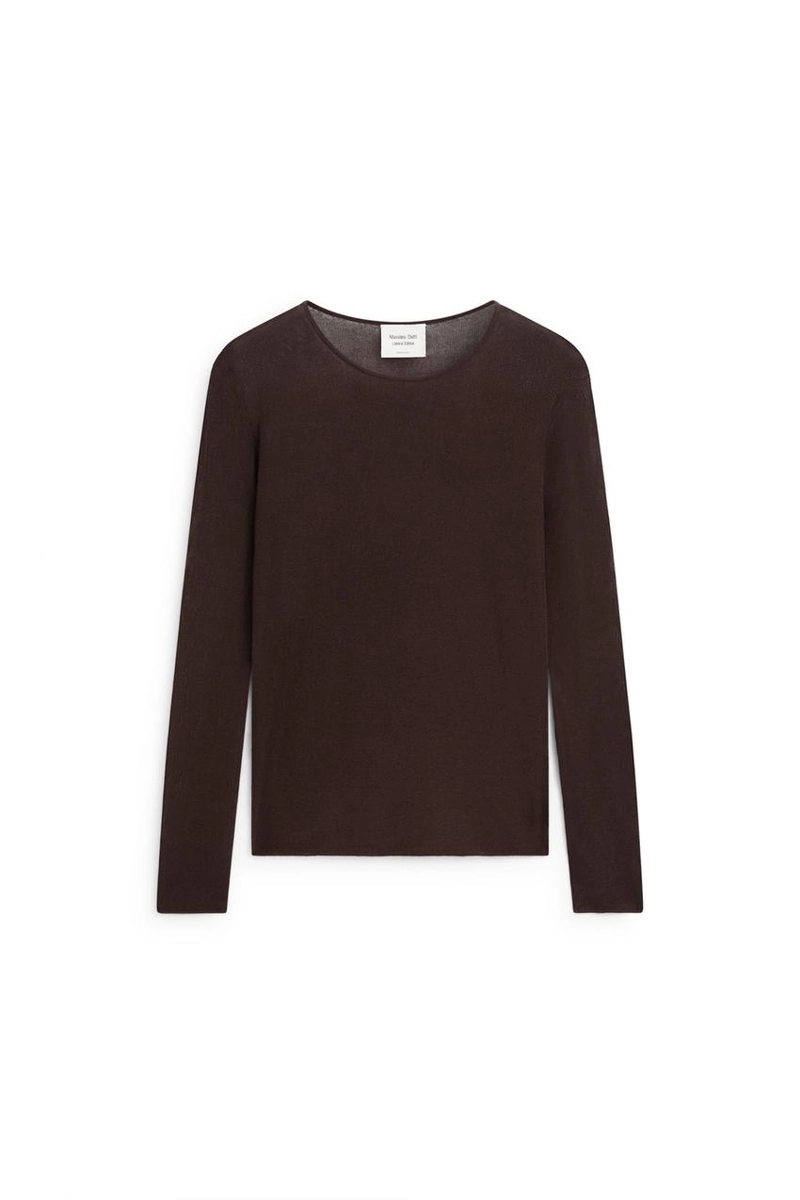 Прозрачный топ из шелково-шерстяной смеси - лимитированная коллекция