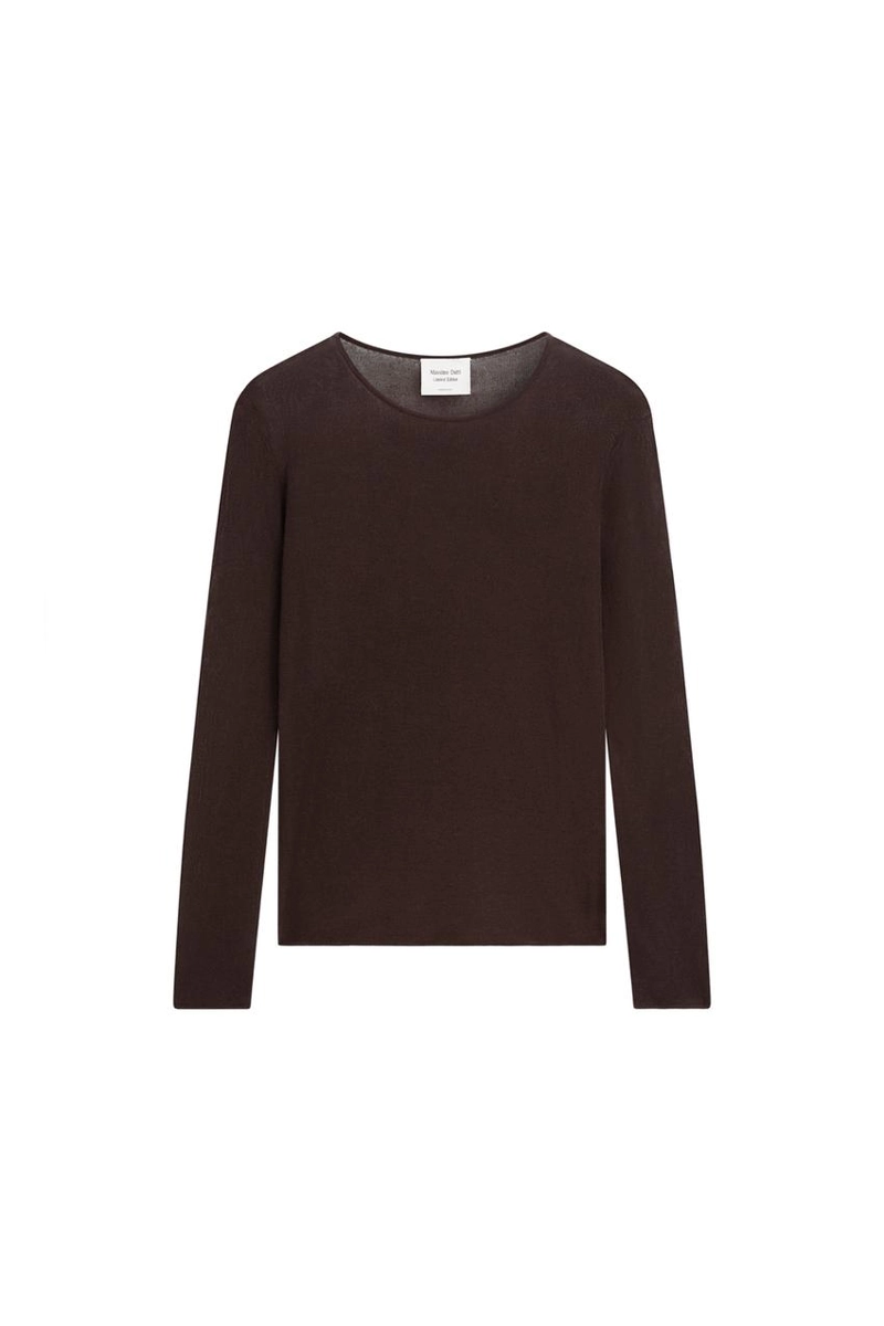 Прозрачный топ из шелково-шерстяной смеси - лимитированная коллекция