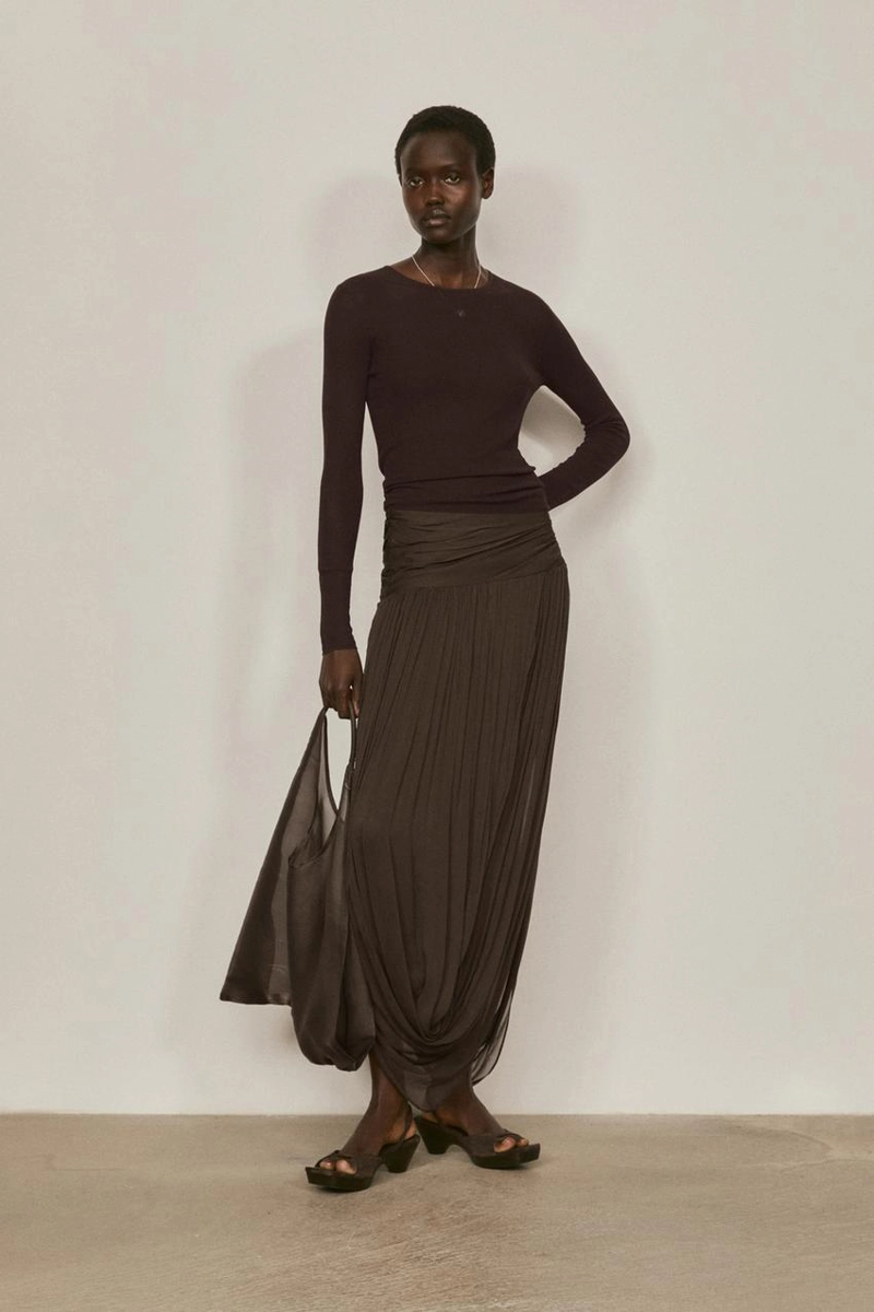 Прозрачный топ из шелково-шерстяной смеси - лимитированная коллекция