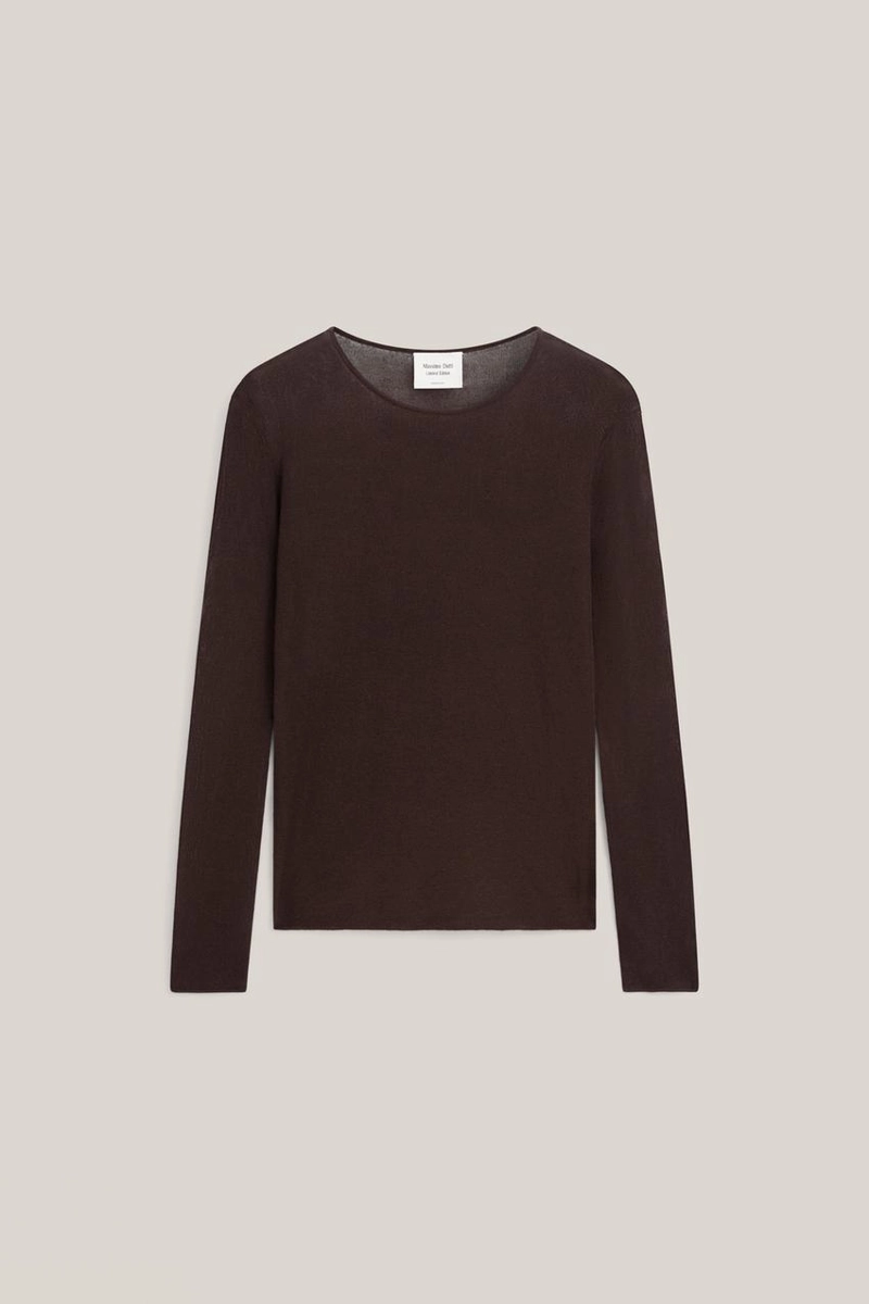 Прозрачный топ из шелково-шерстяной смеси - лимитированная коллекция