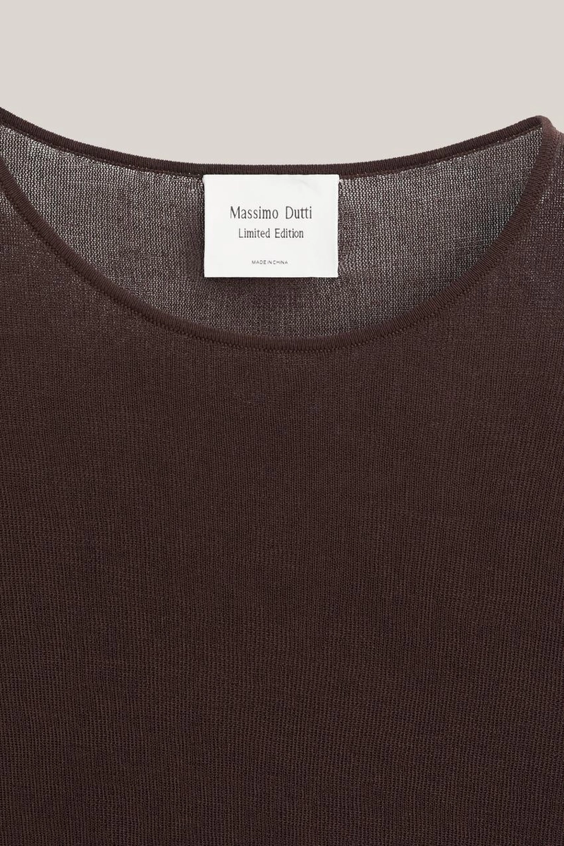 Прозрачный топ из шелково-шерстяной смеси - лимитированная коллекция