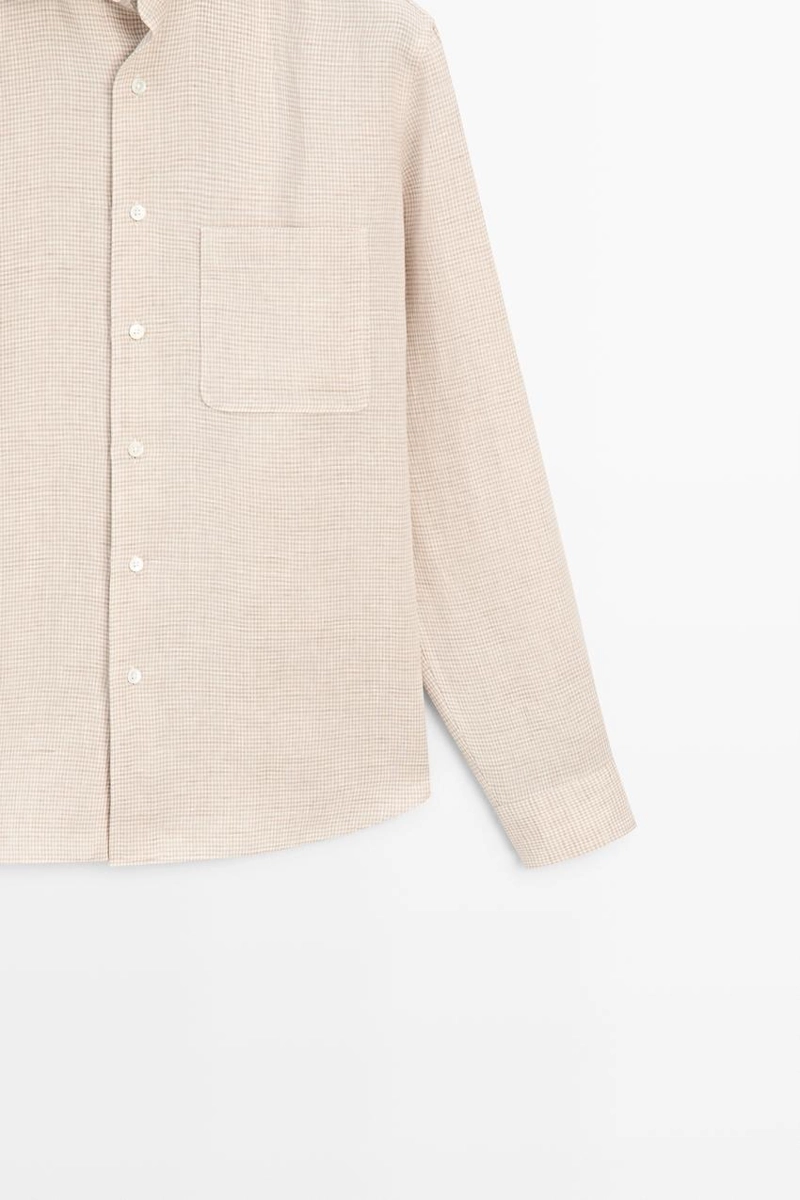 Рубашка из льна 100% льна