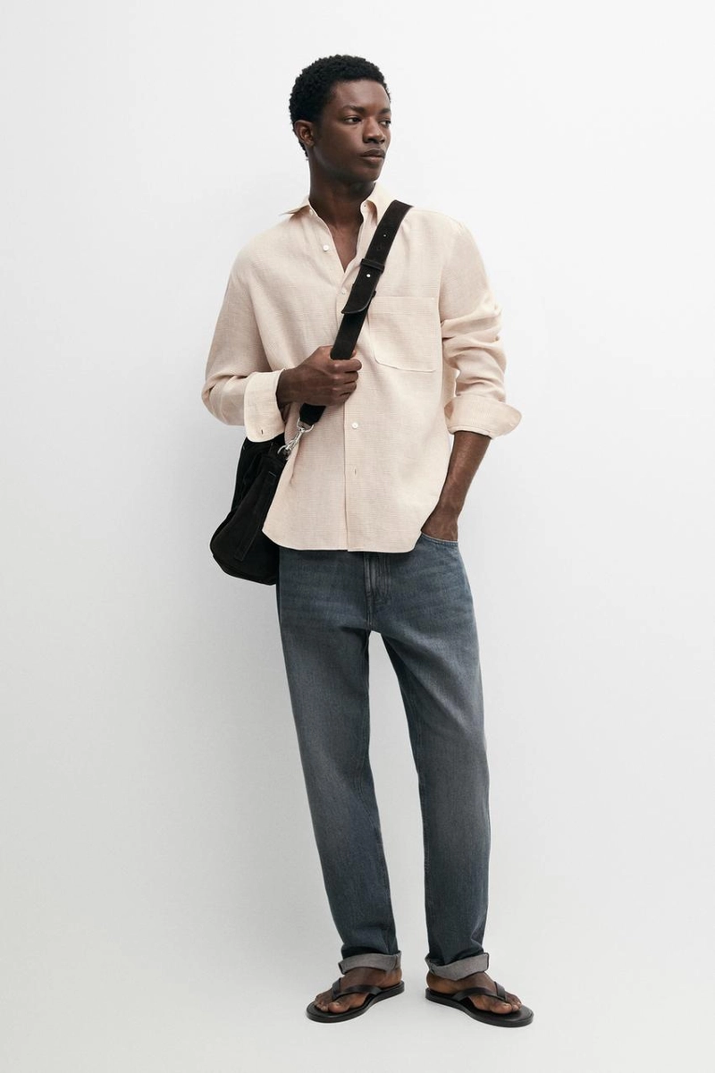 Рубашка из льна 100% льна