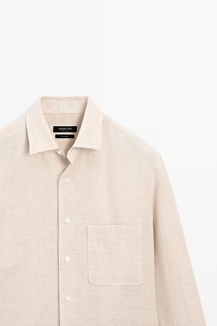 Рубашка из льна 100% льна- Заказать в России