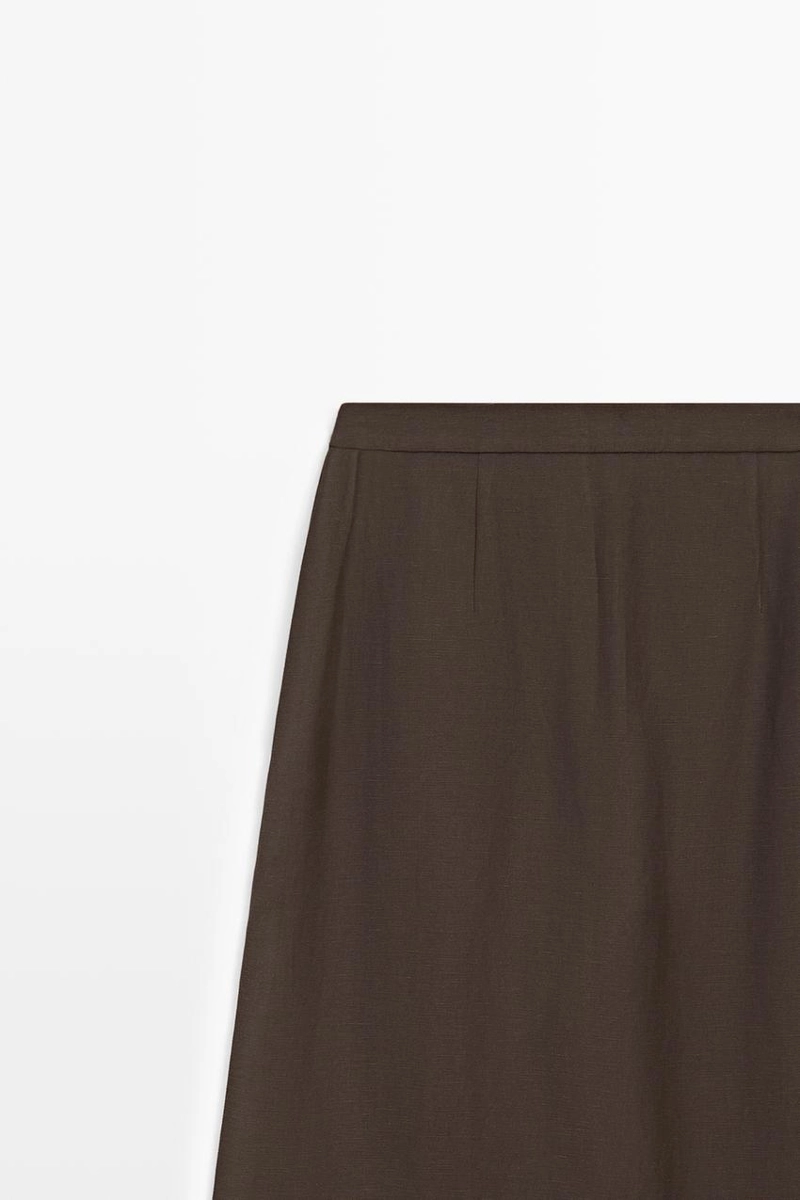 Брюки-юбка на запах из шелковой ткани