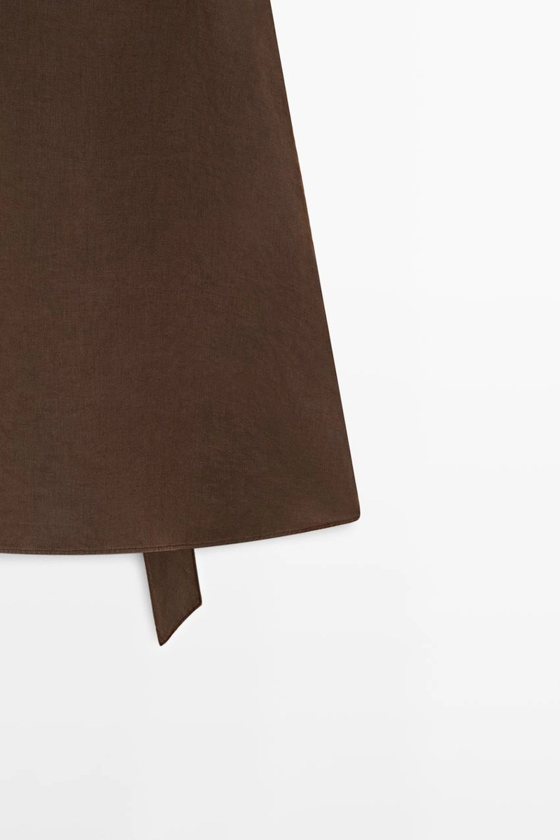 Топ на завязках из льна