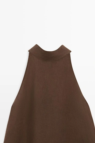 Топ на завязках из льна- Заказать в России