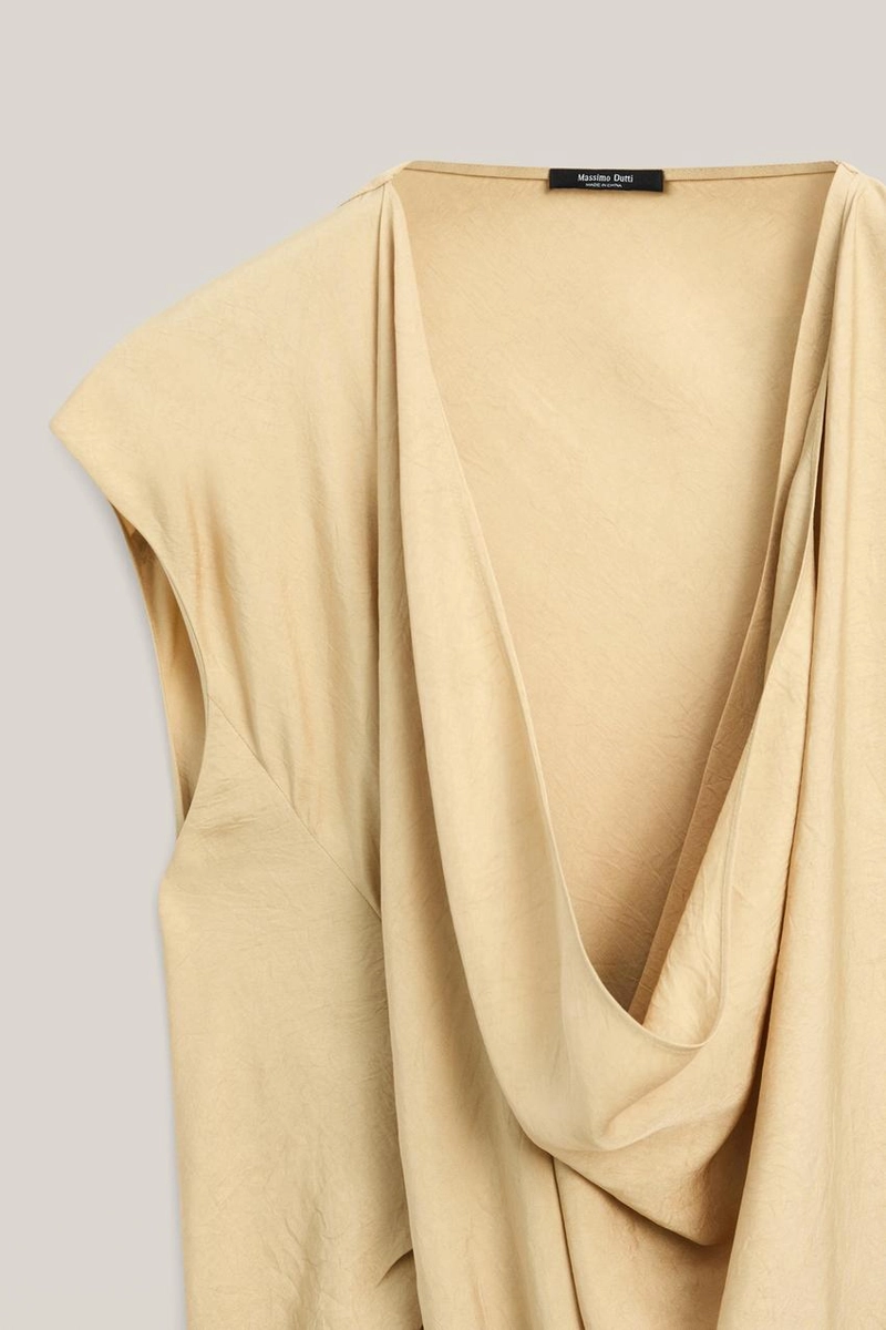 Платье миди с драпировкой - limited edition