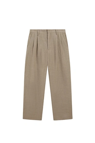 Льняные брюки с двойными вытачками - limited edition- Заказать в России