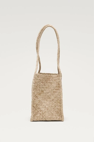 Сумка-ведро из плетеной кожи нубука- Заказать в России