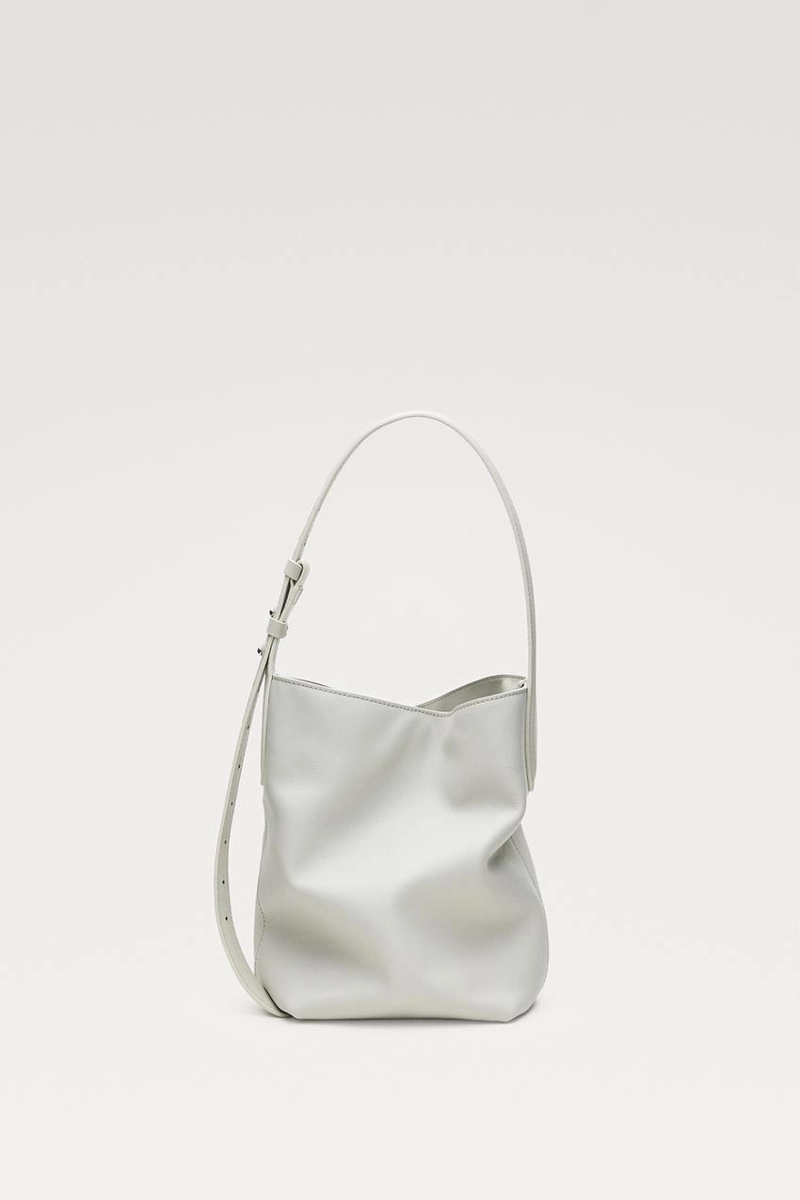 Мини-ведро из натуральной кожи наппа