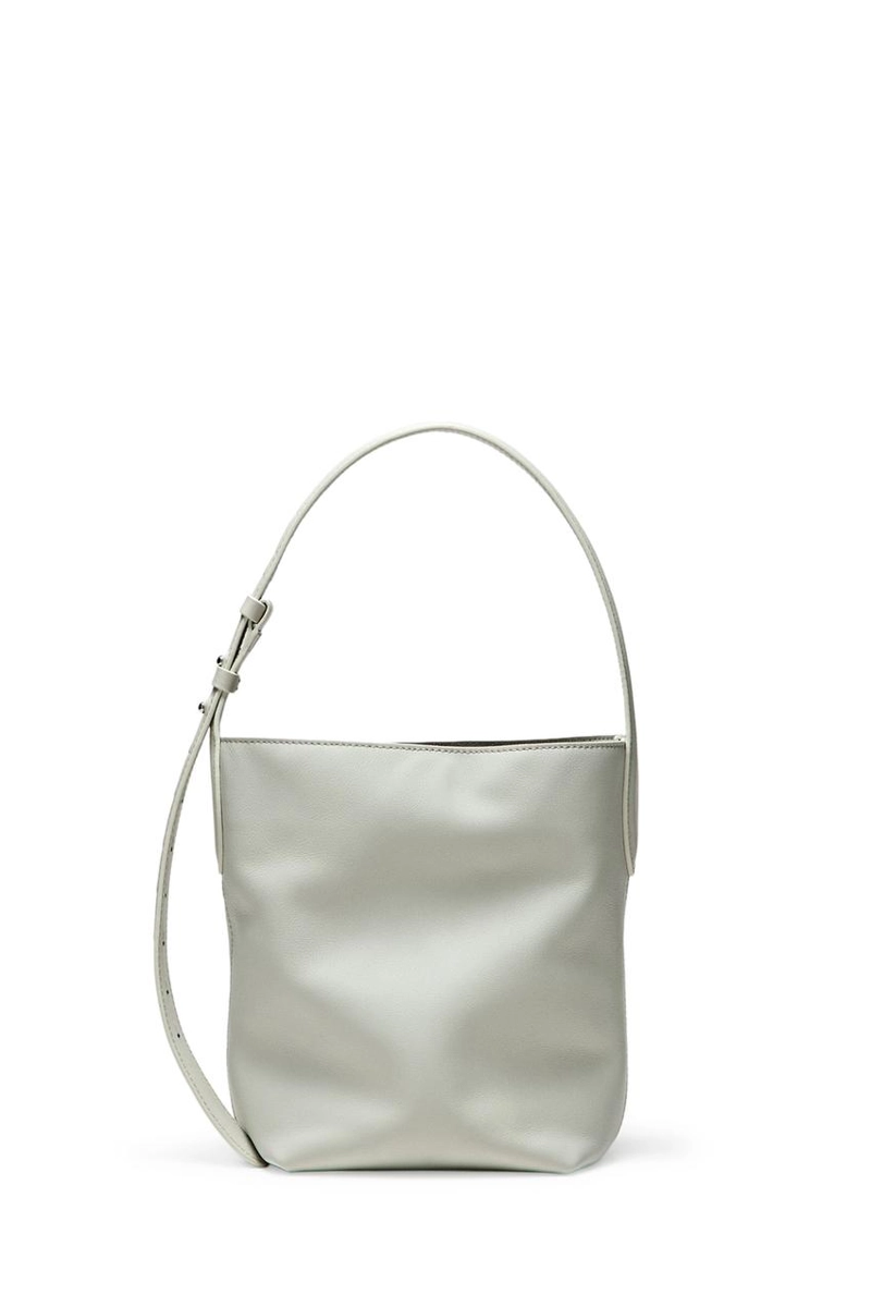 Мини-ведро из натуральной кожи наппа