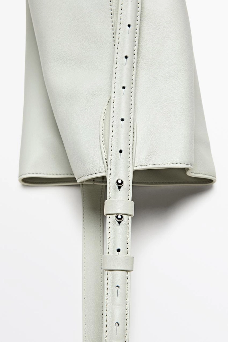 Мини-ведро из натуральной кожи наппа