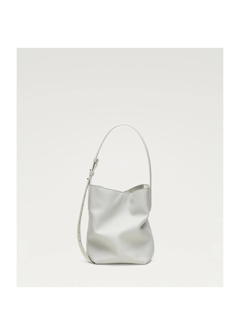 Мини-ведро из натуральной кожи наппа