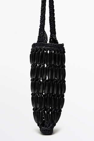 Женская сумка через плечо с деревянными деталями- Заказать в России