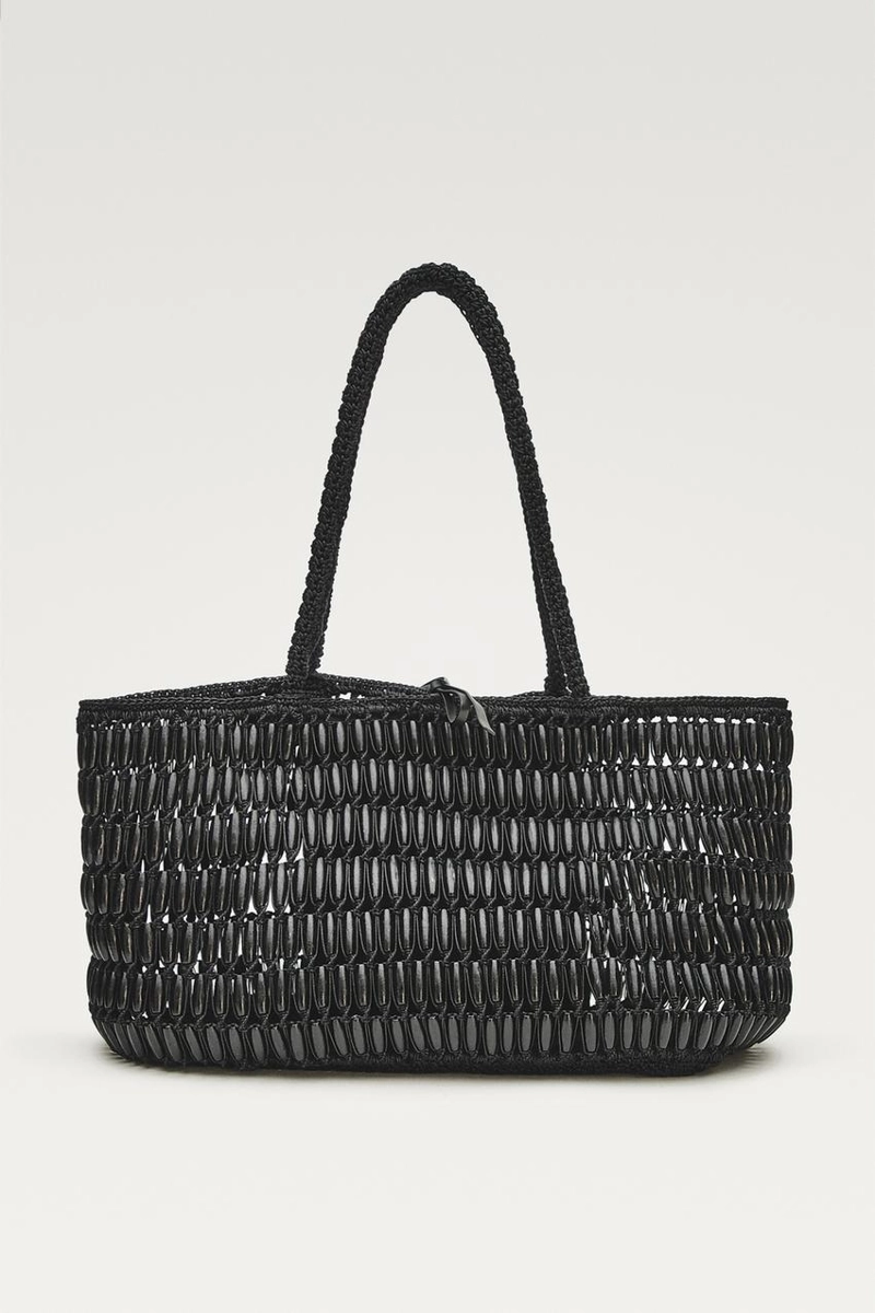 Сумка-тоут с деревянными деталями