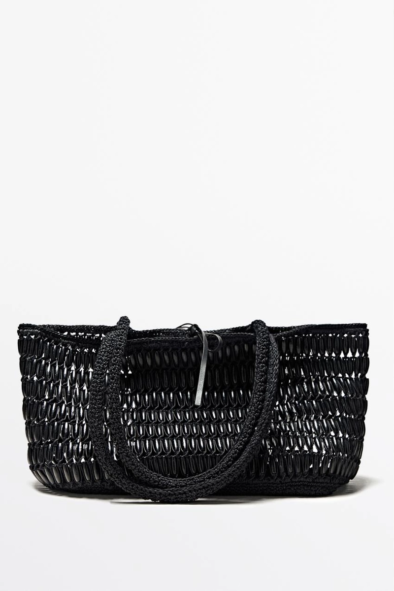 Сумка-тоут с деревянными деталями