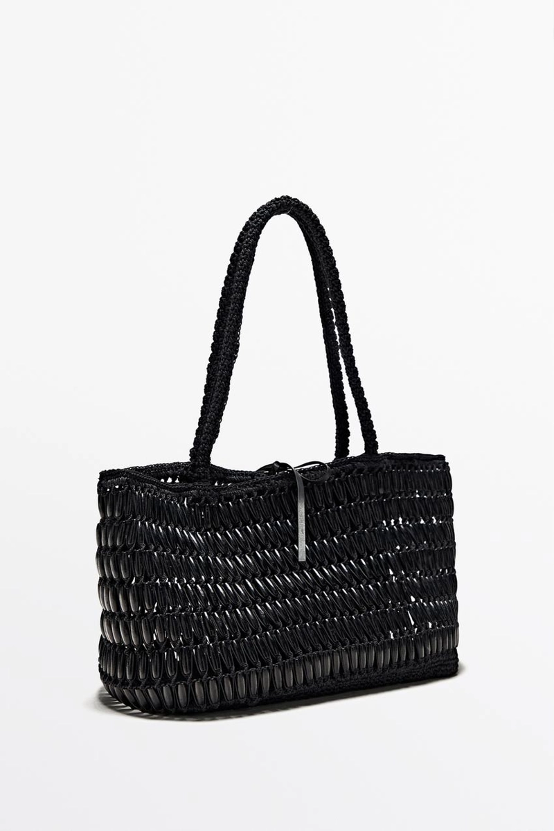 Сумка-тоут с деревянными деталями